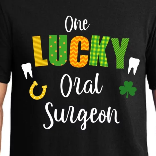 Oral Surgeon Dentist Doctor St Patrick's Day Irish Shamrock Funny Gift Pajama Set