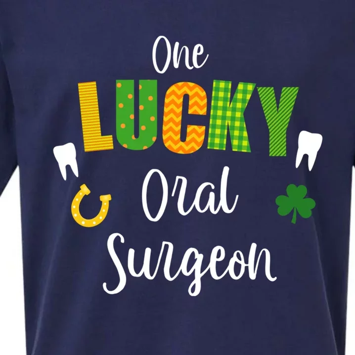 Oral Surgeon Dentist Doctor St Patrick's Day Irish Shamrock Funny Gift Sueded Cloud Jersey T-Shirt