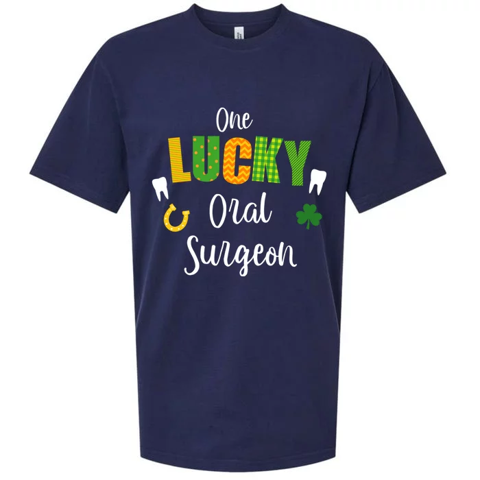 Oral Surgeon Dentist Doctor St Patrick's Day Irish Shamrock Funny Gift Sueded Cloud Jersey T-Shirt