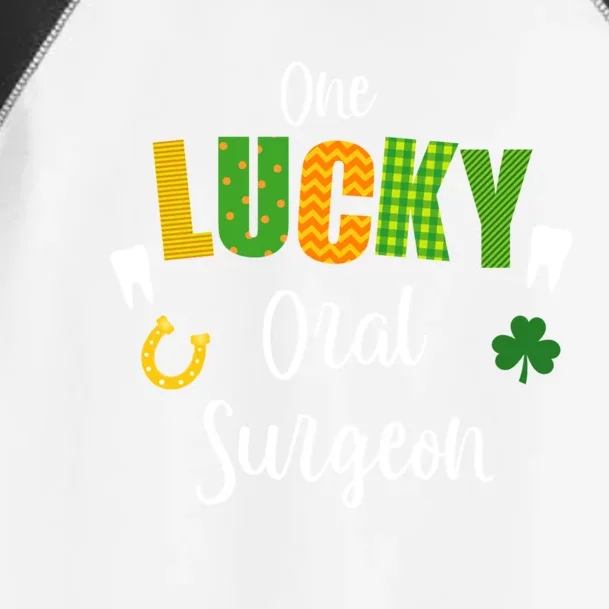 Oral Surgeon Dentist Doctor St Patrick's Day Irish Shamrock Funny Gift Toddler Fine Jersey T-Shirt