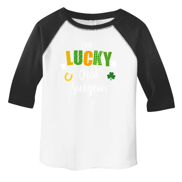 Oral Surgeon Dentist Doctor St Patrick's Day Irish Shamrock Funny Gift Toddler Fine Jersey T-Shirt