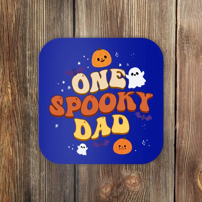 One Spooky Dad Boo Halloween Cute Family Matching Group Gift Coaster