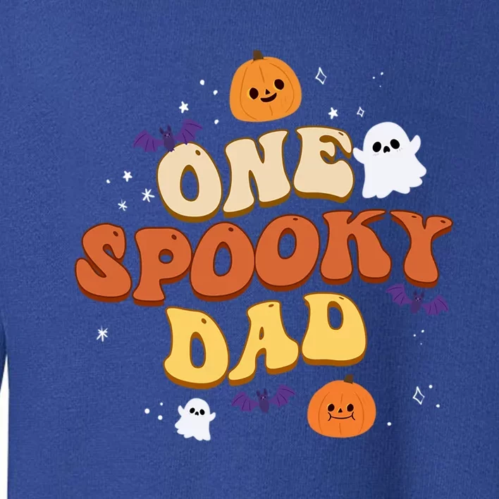 One Spooky Dad Boo Halloween Cute Family Matching Group Gift Toddler Sweatshirt