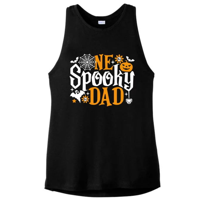 One Spooky Dad Meaningful Gift Funny Halloween Family Matching Gift Ladies Tri-Blend Wicking Tank