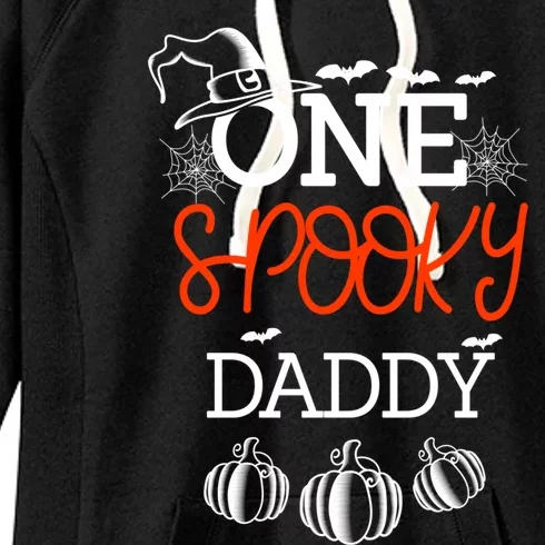 One Spooky Daddy Halloween Gift Women's Fleece Hoodie