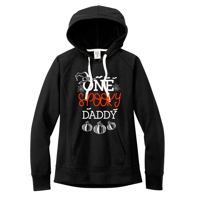 One Spooky Daddy Halloween Gift Women's Fleece Hoodie