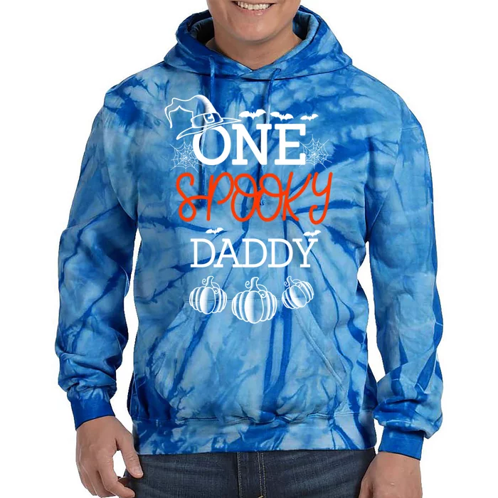 One Spooky Daddy Halloween Gift Tie Dye Hoodie