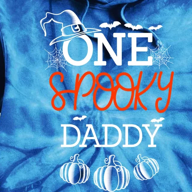 One Spooky Daddy Halloween Gift Tie Dye Hoodie