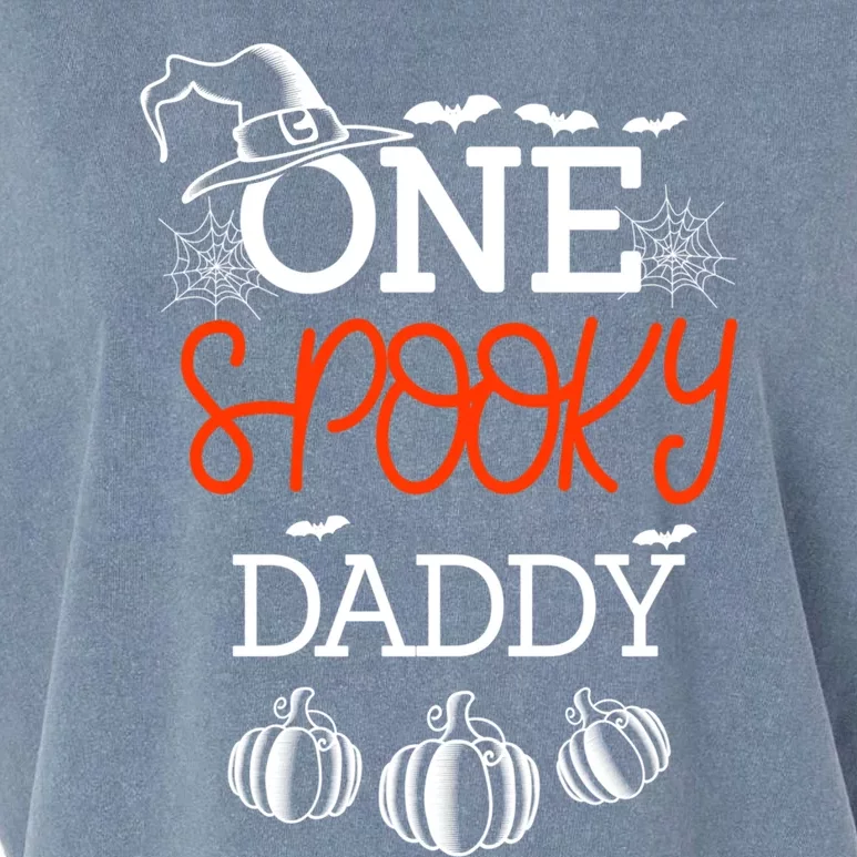 One Spooky Daddy Halloween Gift Garment-Dyed Women's Muscle Tee