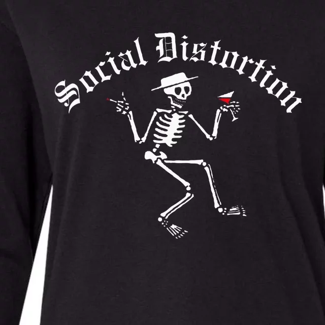 O.Fficial Social Distortion Skelly Womens Cotton Relaxed Long Sleeve T-Shirt