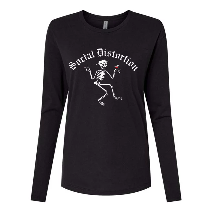 O.Fficial Social Distortion Skelly Womens Cotton Relaxed Long Sleeve T-Shirt