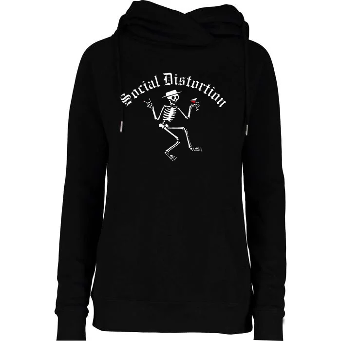 O.Fficial Social Distortion Skelly Womens Funnel Neck Pullover Hood