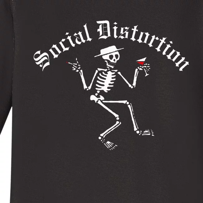 O.Fficial Social Distortion Skelly Baby Long Sleeve Bodysuit