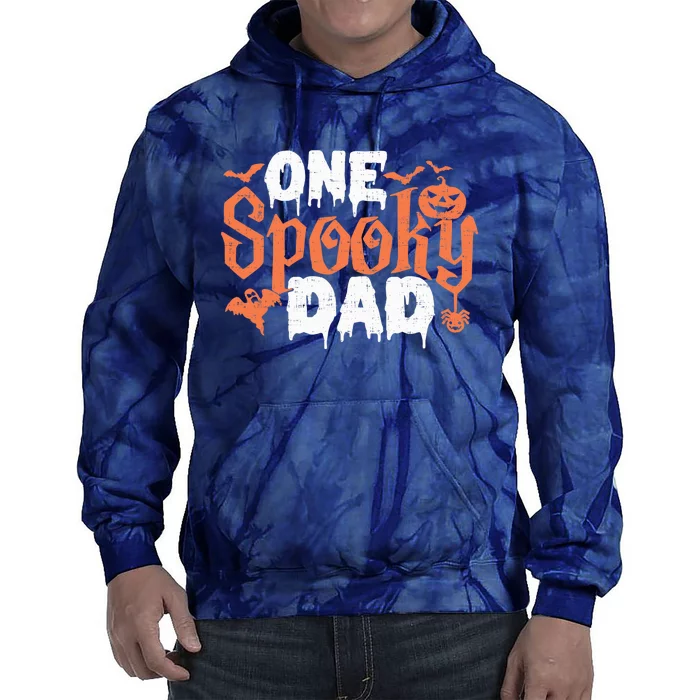 One Spooky Dad Funny Halloween Gifts For Daddy / Father Tie Dye Hoodie