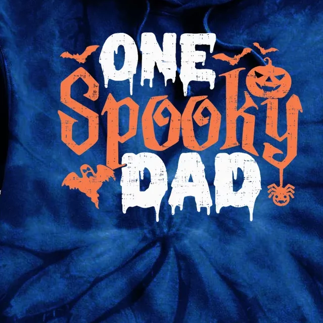 One Spooky Dad Funny Halloween Gifts For Daddy / Father Tie Dye Hoodie