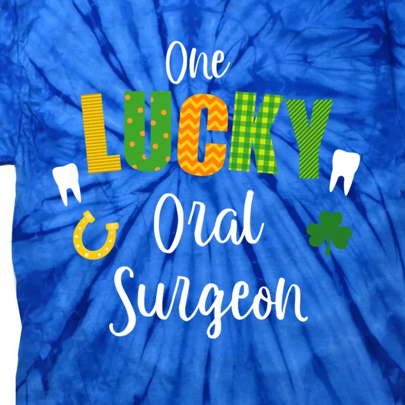 Oral Surgeon Dentist Doctor St Patrick's Day Irish Shamrock Gift Tie-Dye T-Shirt