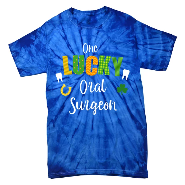 Oral Surgeon Dentist Doctor St Patrick's Day Irish Shamrock Gift Tie-Dye T-Shirt