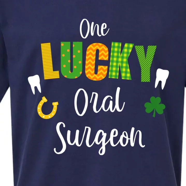 Oral Surgeon Dentist Doctor St Patrick's Day Irish Shamrock Gift Sueded Cloud Jersey T-Shirt