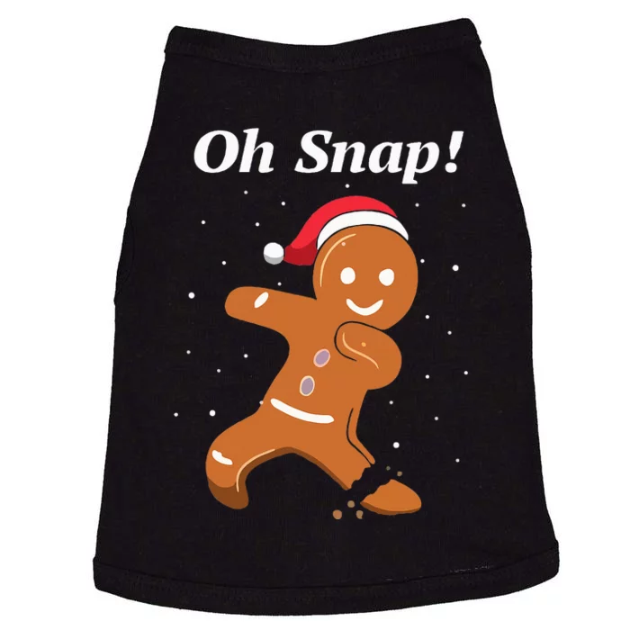 Oh Snap Funny Gingerbread Merry Christmas Cookie Doggie Tank