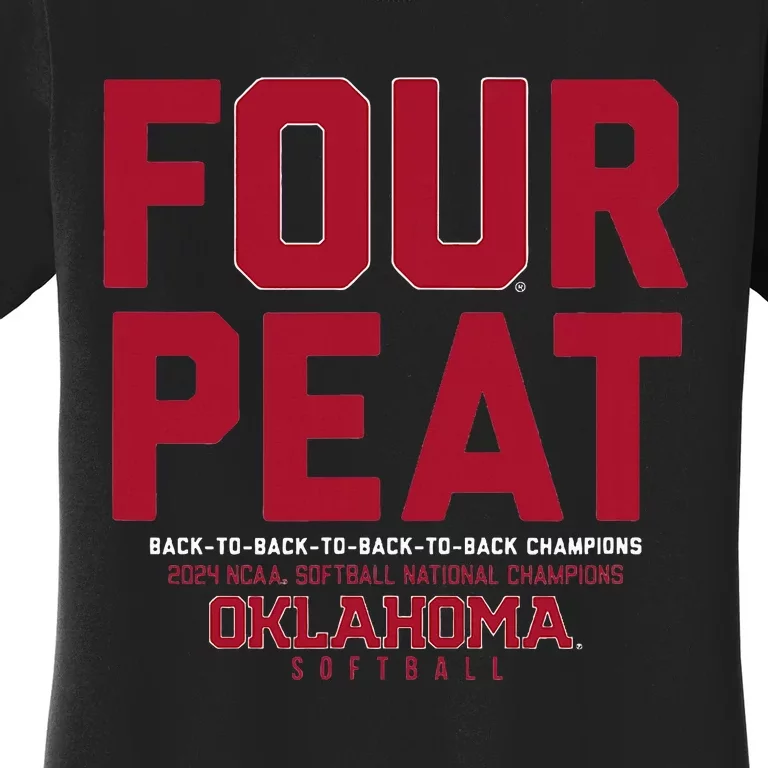 Oklahoma Softball Fourpeat Women's T-Shirt