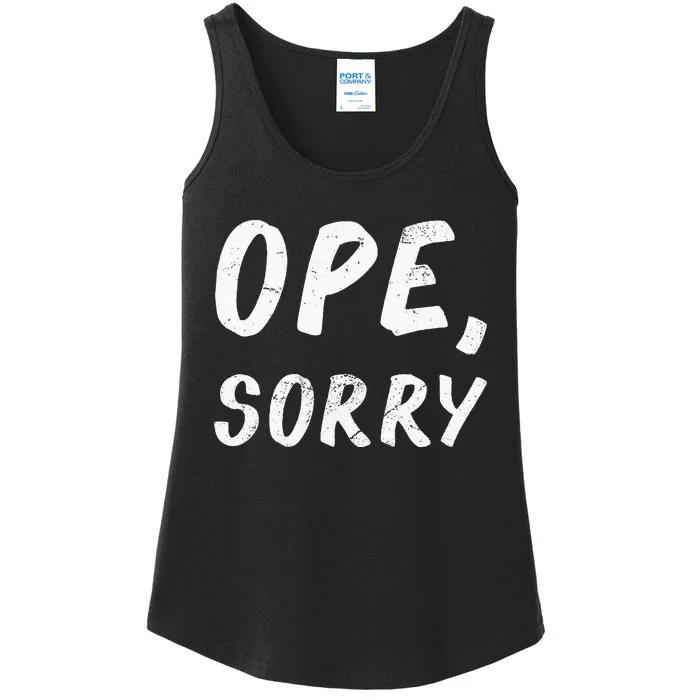 Ope Sorry Funny Midwest Ladies Essential Tank