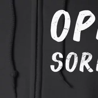 Ope Sorry Funny Midwest Full Zip Hoodie