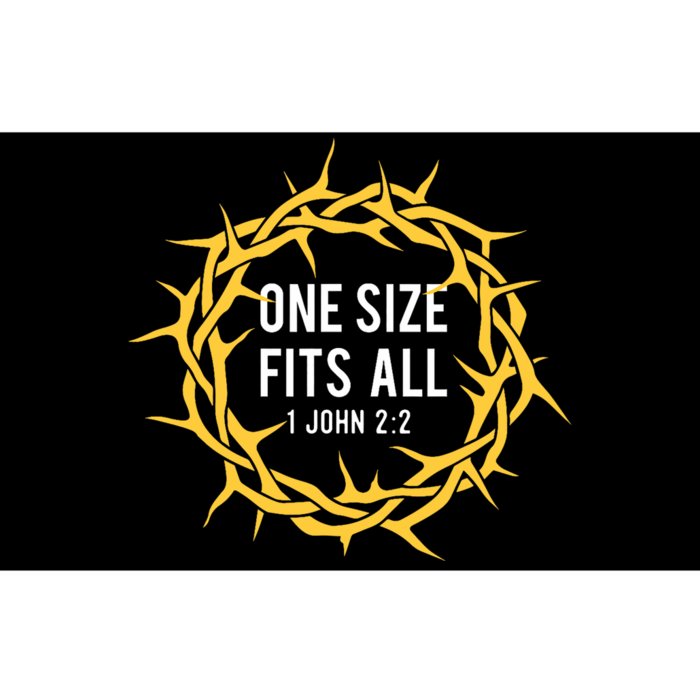 One Size Fits All Bible Christian Faith Jesus Christ Bumper Sticker