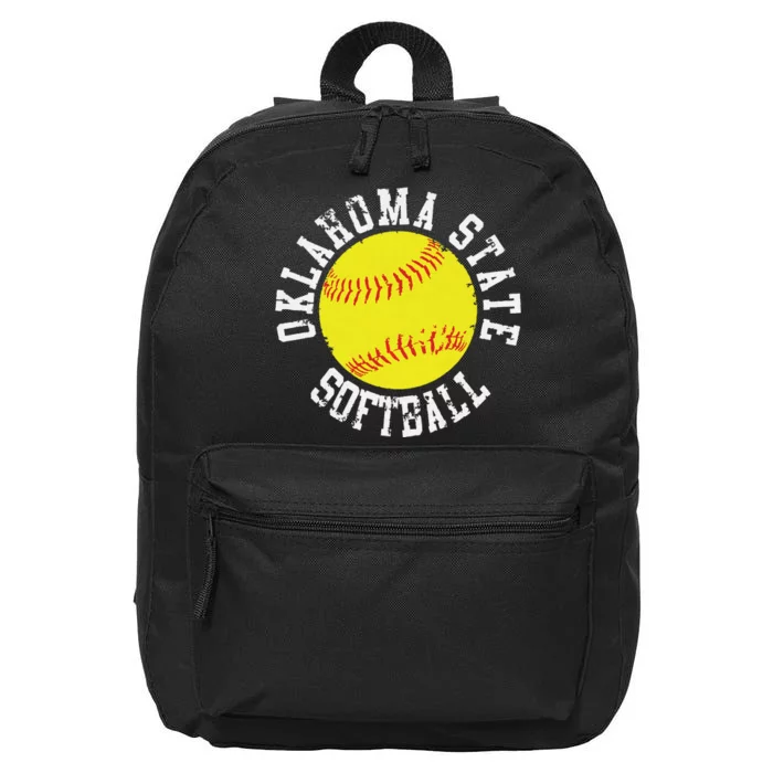 Oklahoma Softball Funny 16 in Basic Backpack