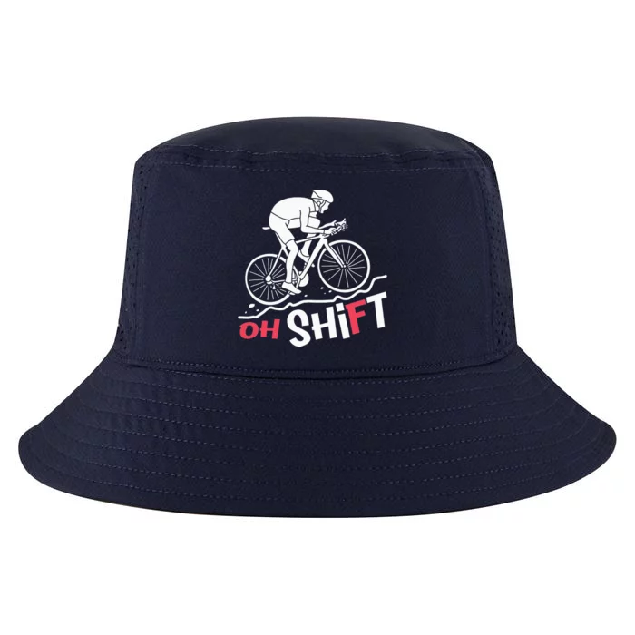 Oh Shift Funny Mountain Biking & Cycling Artwork Cool Comfort Performance Bucket Hat