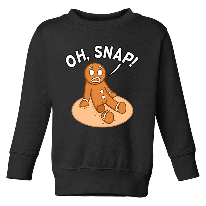 Oh Snap Freak Funny Ampu Prosthetic Surgery Graphic Toddler Sweatshirt