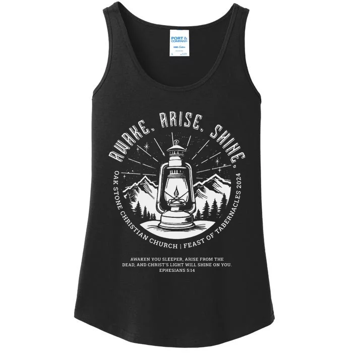 Oak Stone Feast Of Tabernacles Awake Arise Shine Lantern Ladies Essential Tank