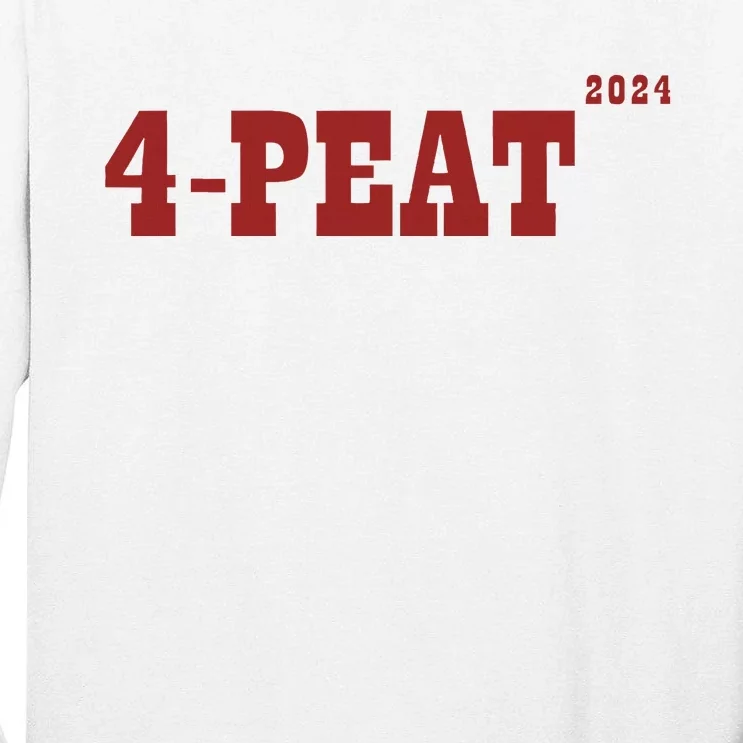 Oklahoma Softball Four Peat Celebration Tall Long Sleeve T-Shirt