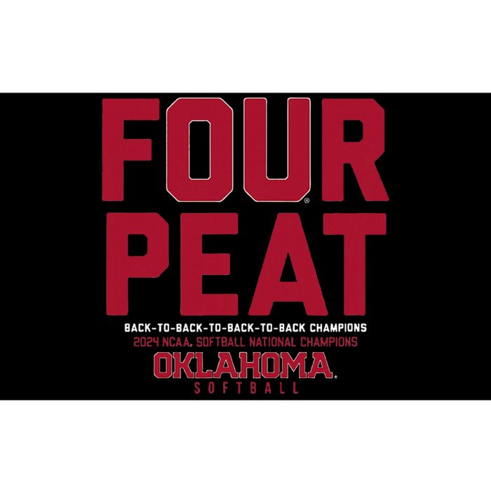 Oklahoma Softball Fourpeat Champs Bumper Sticker