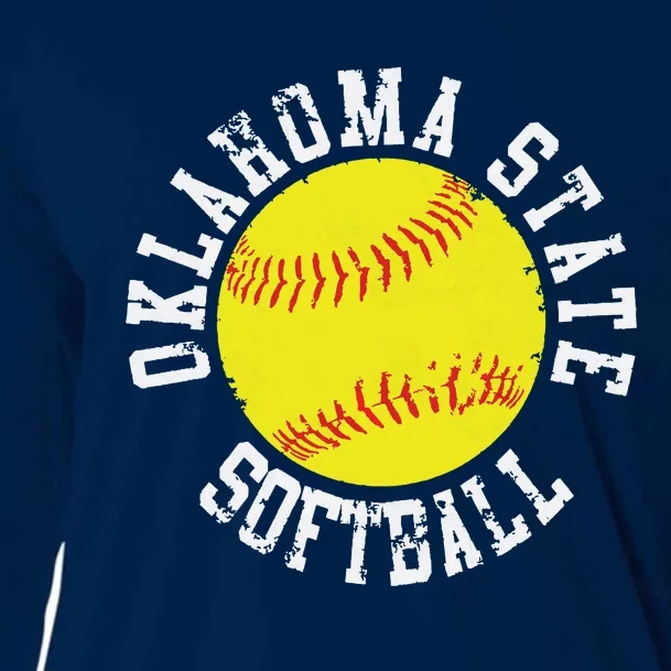 Oklahoma Softball Funny Cooling Performance Long Sleeve Crew