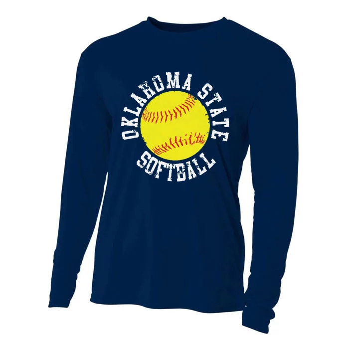 Oklahoma Softball Funny Cooling Performance Long Sleeve Crew