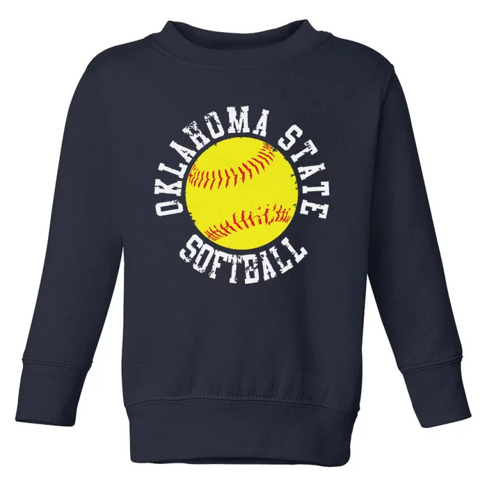 Oklahoma Softball Funny Toddler Sweatshirt