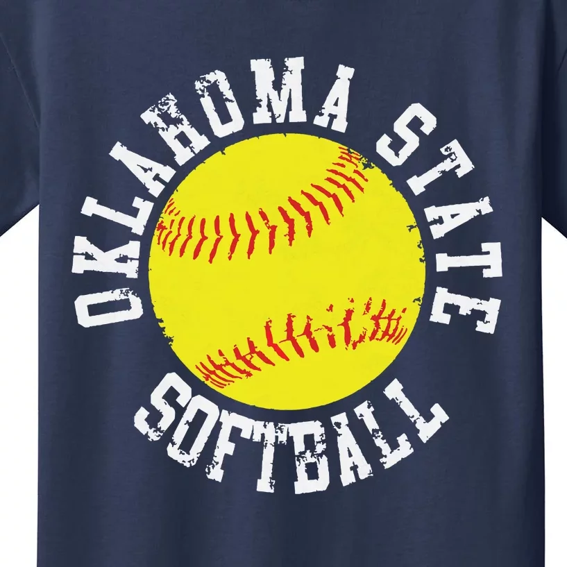 Oklahoma Softball Funny Kids T-Shirt