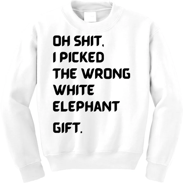 Oh Shit Funny White Elephant Gifts For Adults Under 15 20 Kids Sweatshirt