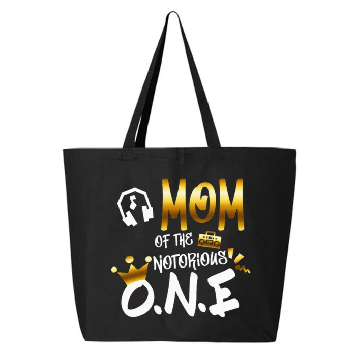 Old School Funny Hip Hop Mom Of The Notorious One 25L Jumbo Tote