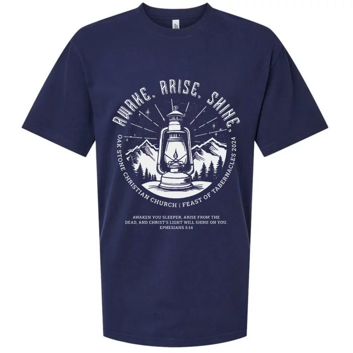 Oak Stone Feast Of Tabernacles Awake Arise Shine Lantern Sueded Cloud Jersey T-Shirt