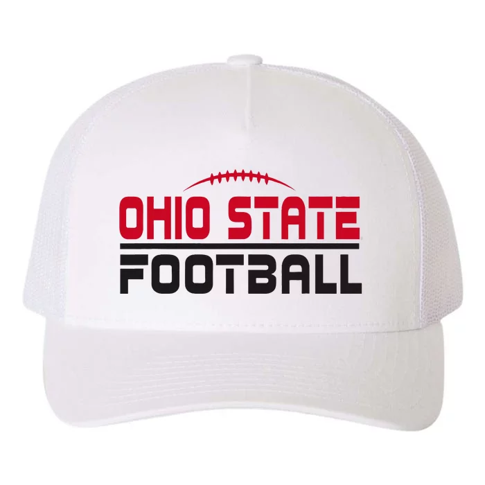 O.H.I.O. S.T.A.T.E Football Scrambled Yupoong Adult 5-Panel Trucker Hat