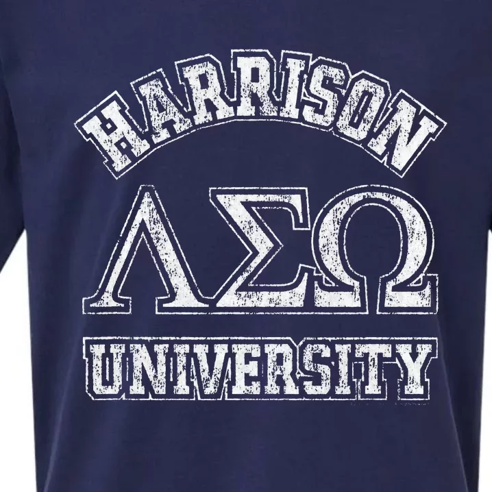 Old School Fraternity Comedy Property Harrison University Sueded Cloud Jersey T-Shirt