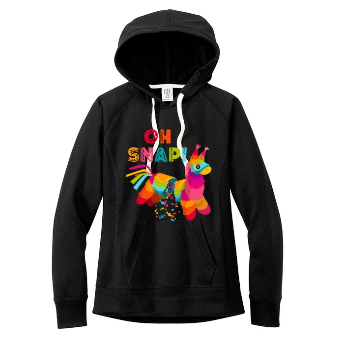 OH SNAP! FUNNY PINATA CINCO DE MAYO Women's Fleece Hoodie