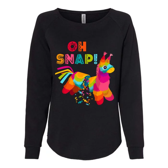 OH SNAP! FUNNY PINATA CINCO DE MAYO Womens California Wash Sweatshirt