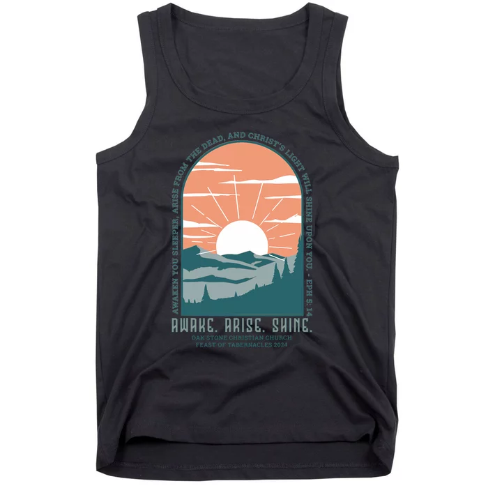 Oak Stone Feast Of Tabernacles Awake Arise Shine Window Tank Top