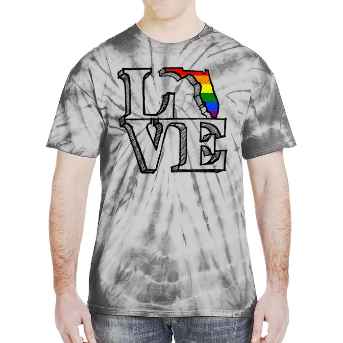 Orlando Strong Florida Love Lgbt G.A.Y P.R.I.D.E Tie-Dye T-Shirt