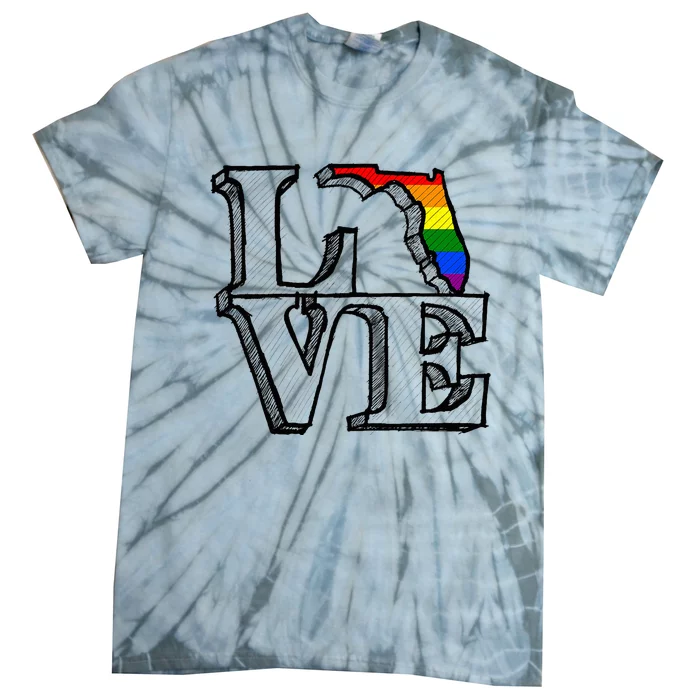 Orlando Strong Florida Love Lgbt G.A.Y P.R.I.D.E Tie-Dye T-Shirt