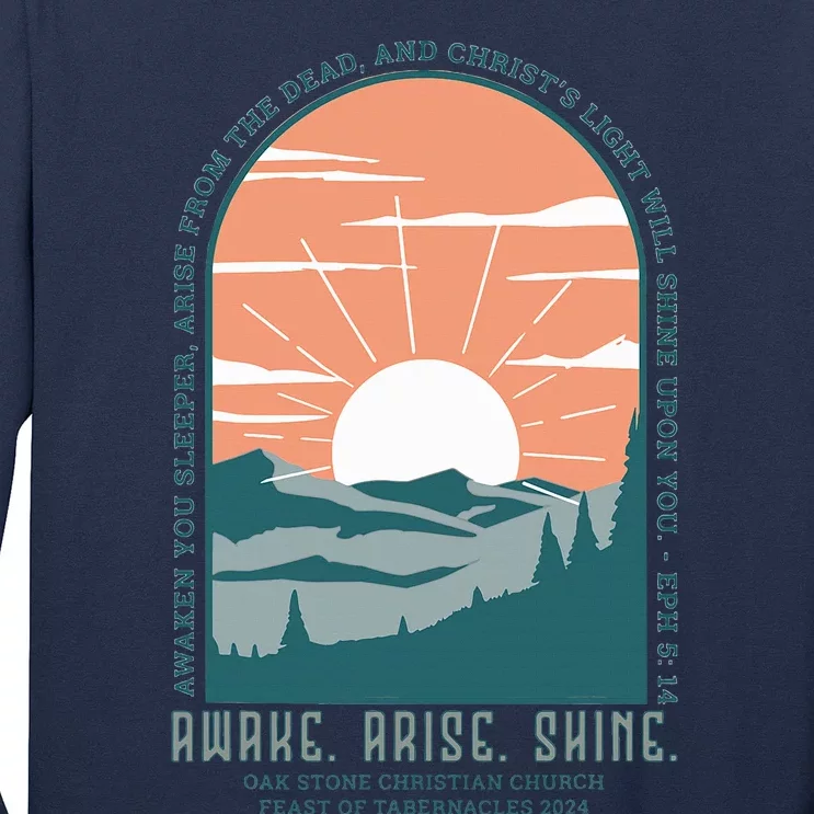 Oak Stone Feast Of Tabernacles Awake Arise Shine Window Long Sleeve Shirt