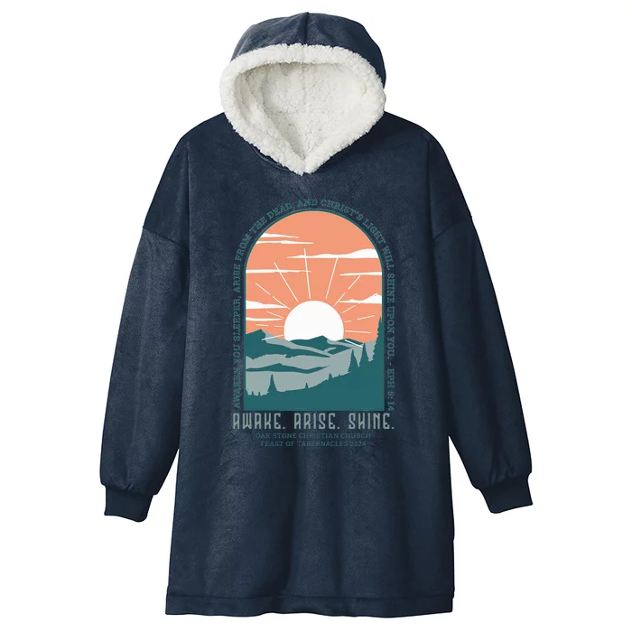 Oak Stone Feast Of Tabernacles Awake Arise Shine Window Hooded Wearable Blanket