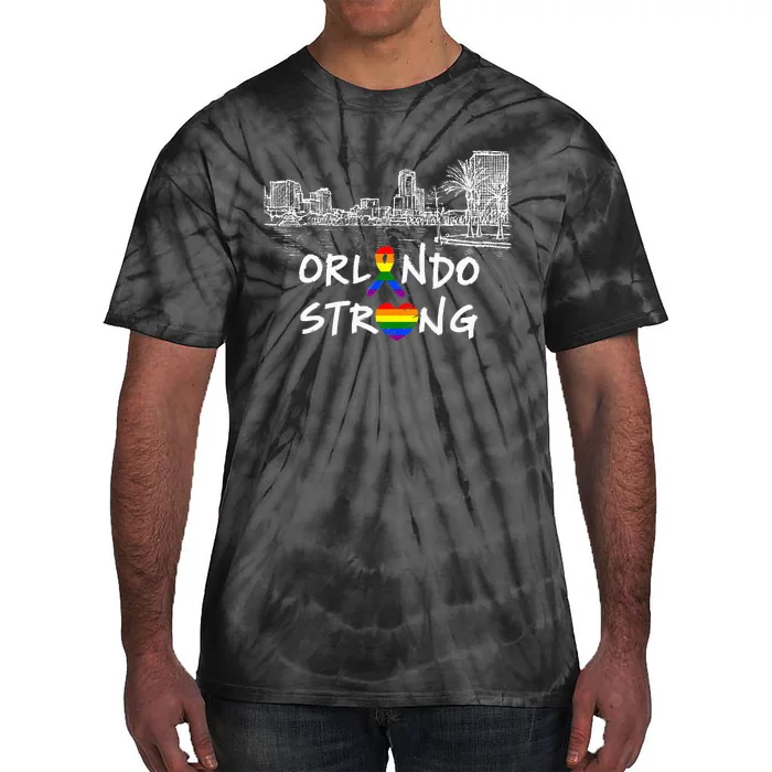 Orlando Strong Florida Love Lgbt G.A.Y Pride Tie-Dye T-Shirt